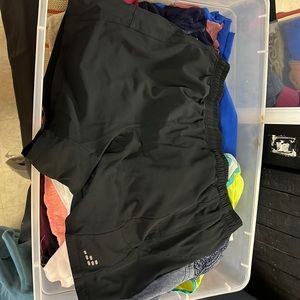 Black athletic shorts